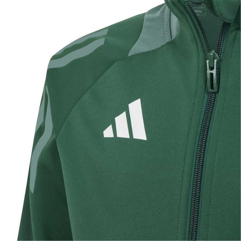 adidas Unisex Kids' Tiro24 Tracksuit Top Dark Green
