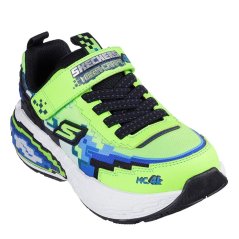 Skechers Gore & Strap Sneaker W Pixel Detail Runners Boys Green