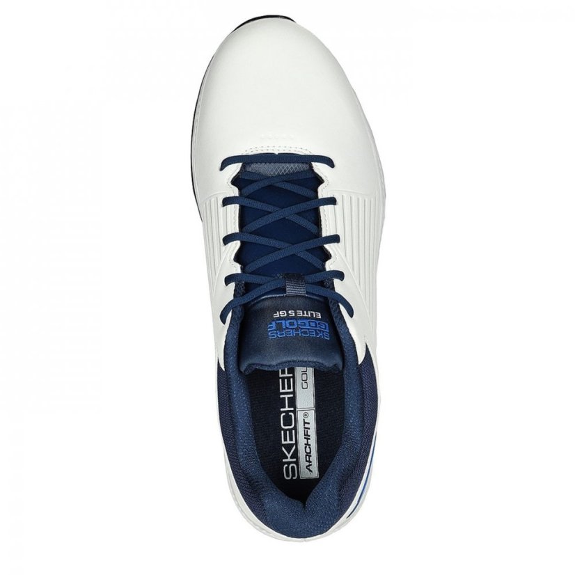 Skechers Go Golf Elite 5 - Gf Spiked Shoes Mens White/Navy