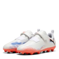 Puma Future 8 Club Childrens Firm ground Football Boots White/Black/Red