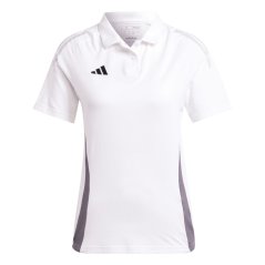 adidas Women's Tiro24 Performance Polo Shirt White