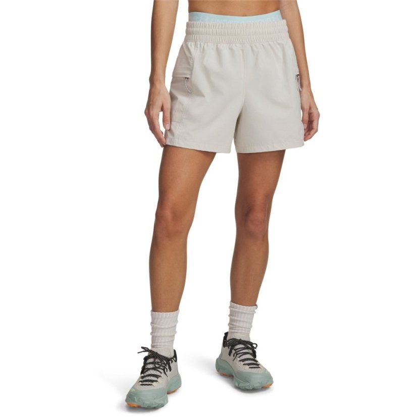Under Armour Womens Explor Hike Tech Shorts Summit White