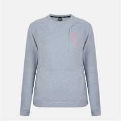 Gelert Women's Fleece Crew Sweatshirt Light Grey