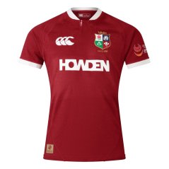 Canterbury British & Irish Lions 2025 Authentic Shirt Mens Red Dahlia