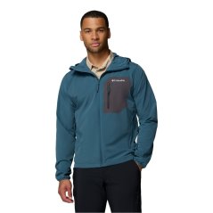 Columbia Men's Tall Heights Water Repellent Softshell Jacket Blue