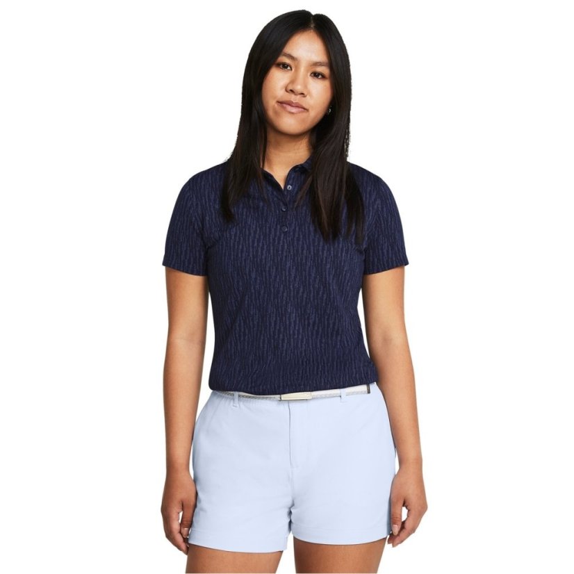 Under Armour Women's Jaq Short Sleeve Performance Polo Shirt Blue