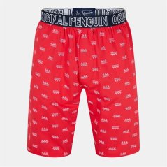 Original Penguin Men's Tri Fold Pyjama Shorts Red