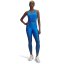 Under Armour Women's Tech Panel Performance Gym Legging Blue Atlantis