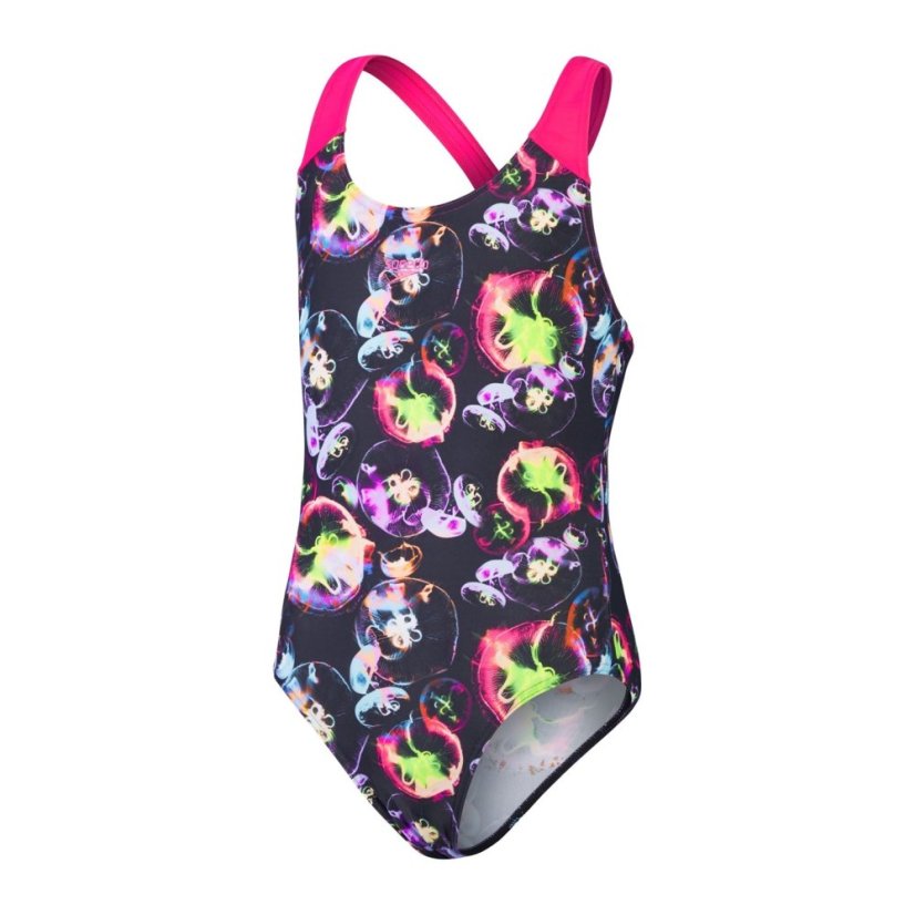 Speedo Kids' One Piece Swimsuit Black/Pink