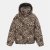 Firetrap Women's Quilted Detachable Hood Long Sleeve Oversized Fit Medium Puffer Jacket Leopard Print