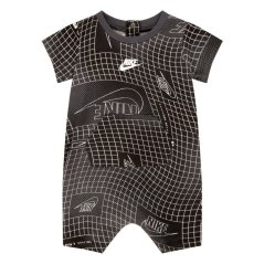 Nike Kids' Club Seasonal Romper Onesie Iron Grey