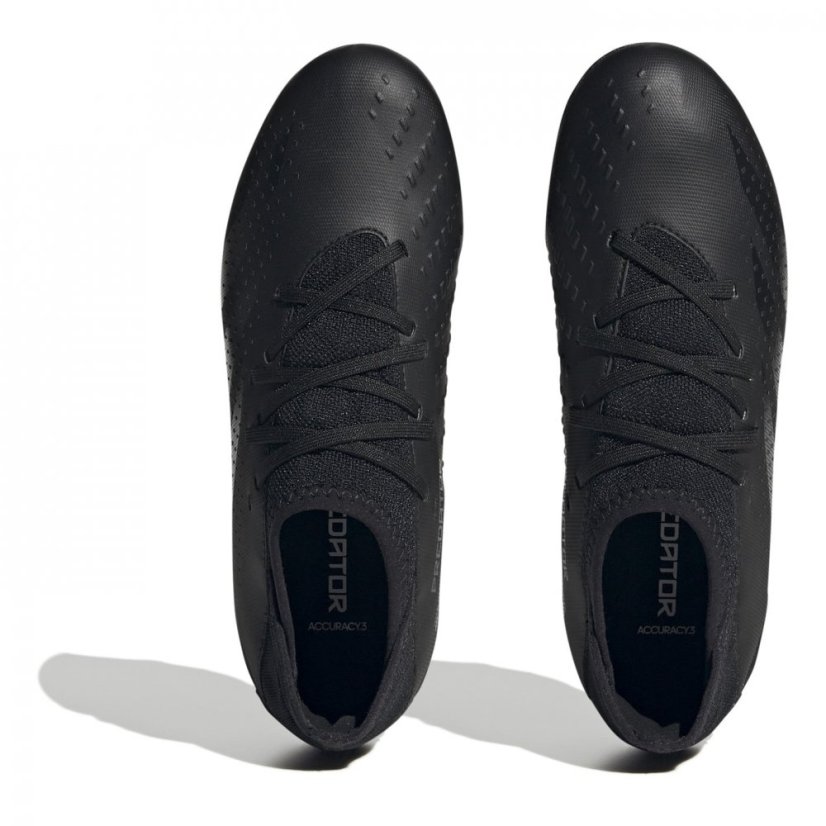 adidas Predator Edge.3 Junior Firm Ground Football Boots Black/Black