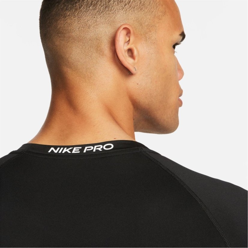 Nike Pro Men's Tight Fit Short-Sleeve Top Black