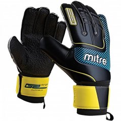Mitre Anza G2 Goalkeeeper Gloves Black/Yellow