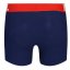 Lonsdale 2 Pack Boxer Shorts Junior Navy/Bright Red