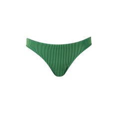 Puma Women's Ribbed Brazilian Bikini Bottom Green Combo