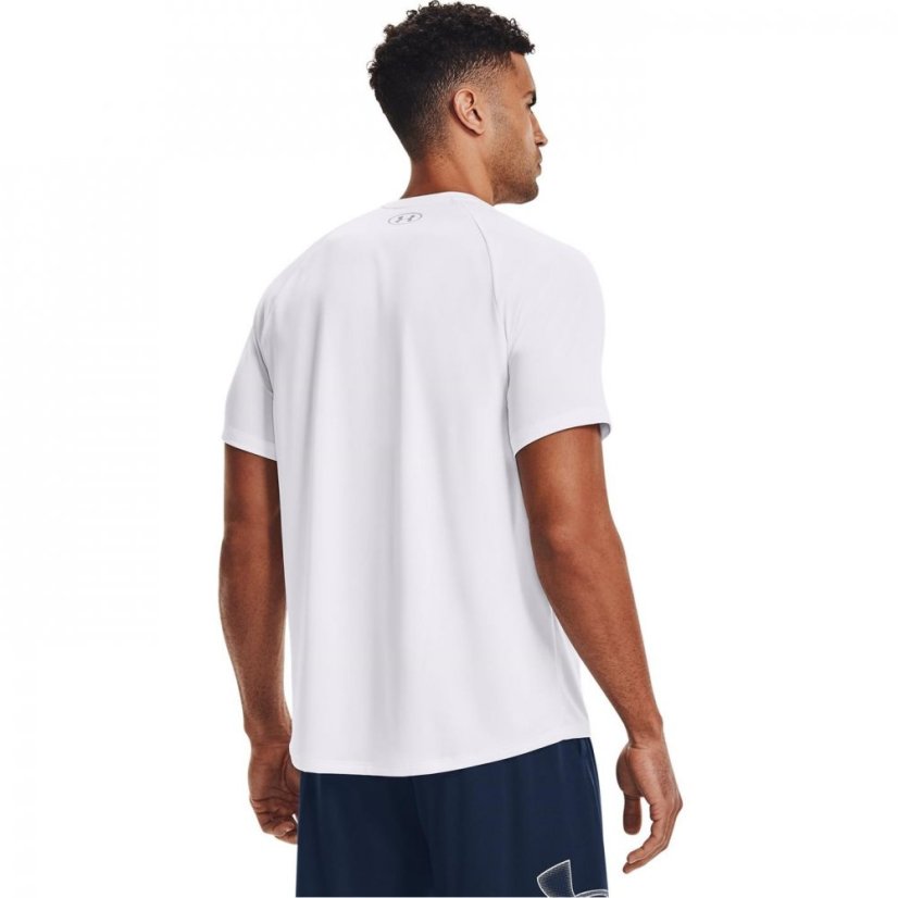 Under Armour Tech Training T Shirt Mens White/Grey