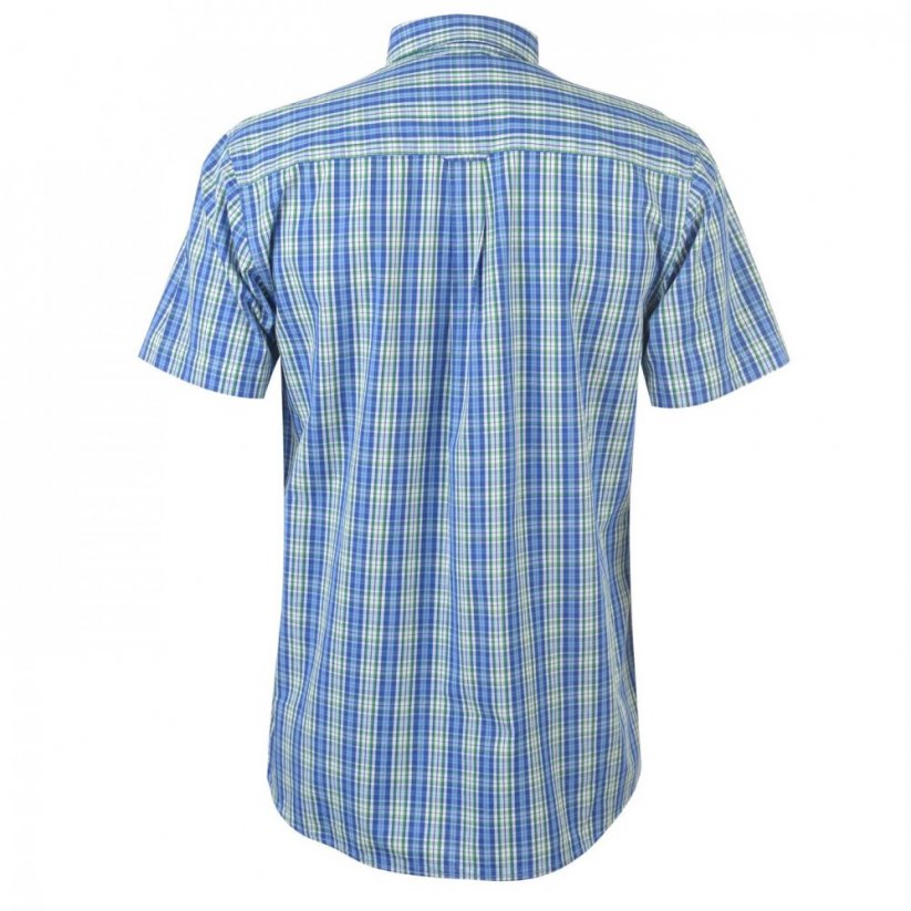 Pierre Cardin Short Sleeve Check Button Shirt velikost XL
