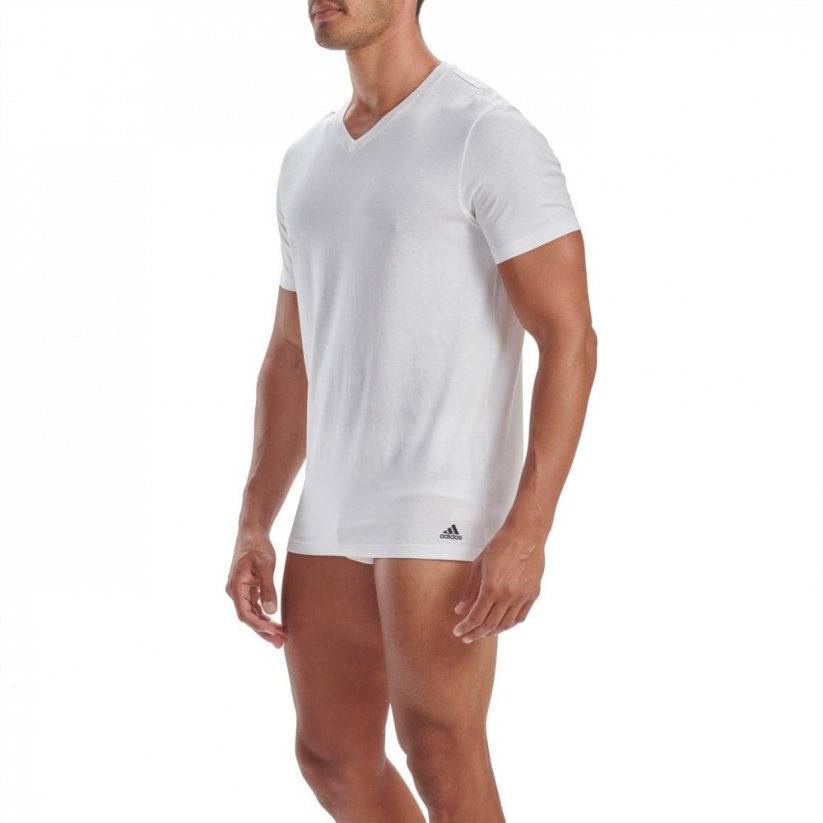 adidas Active Flex 2 Pack Cotton pánské tričko White