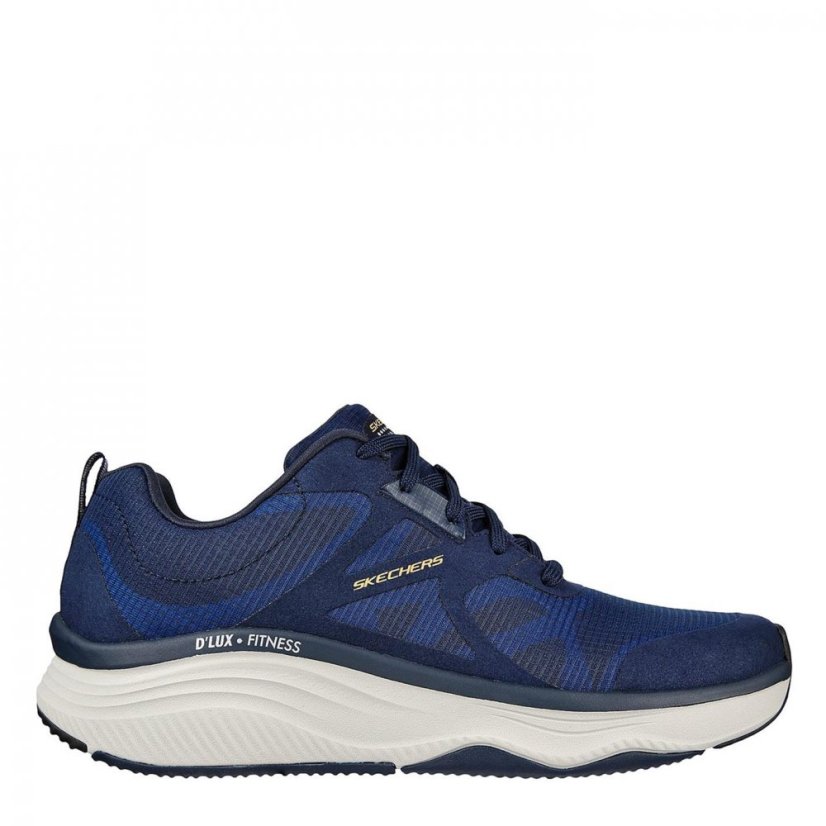 Skechers Mens D'lux Fit Trainers Navy/Blue