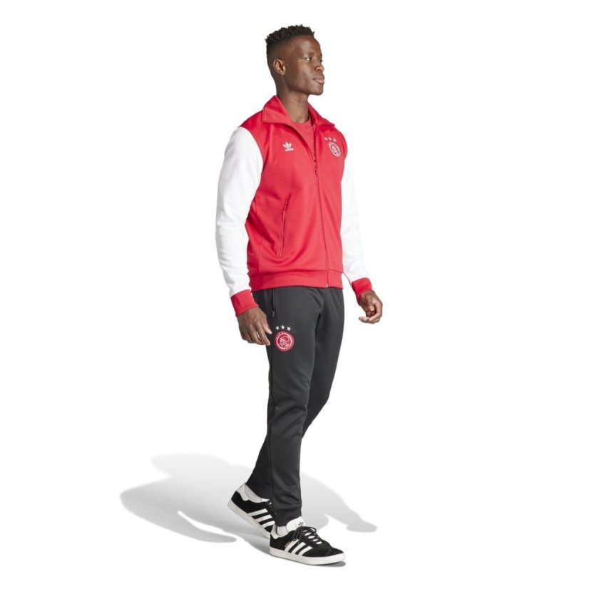adidas Ajax Amsterdam Essentials Track Jacket Adults Bold Red