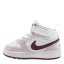 Nike Court Borough Mid 2 Baby/Toddler Shoes White/Voilet