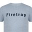 Firetrap Large Logo pánské tričko Grey Marl