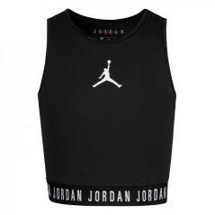 Air Jordan Active Crop Top Junior Girls Black/White