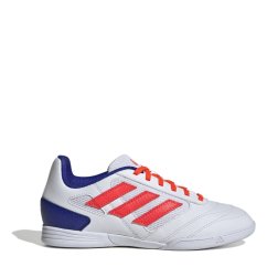 adidas Super Sala II Juniors Indoor Football Boots White/Red