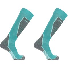 Salomon Access 2 Pack Ski Socks Womens Blue