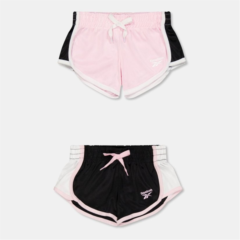 Reebok Kids' Jersey Jogger Shorts Pink Lady