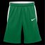 Nike Unisex Kids' Basketball Shorts Pine Green/Wht