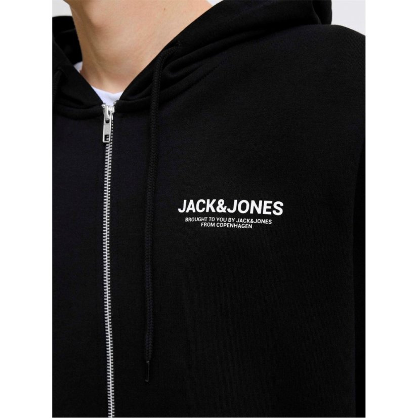 Jack and Jones Mason Zip Hoodie Tracksuit Co-ord Set Mens Black