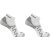 Salomon Hornet Quarter 2 Pack Running Socks Womens White/Grey
