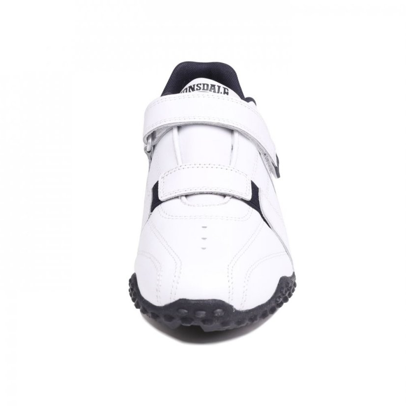 Lonsdale Fulham Trainers Junior Boy White/Navy - Velikost: 5 (38)