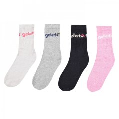 Gelert Walking Boot Sock 4 Pack Womens Pink