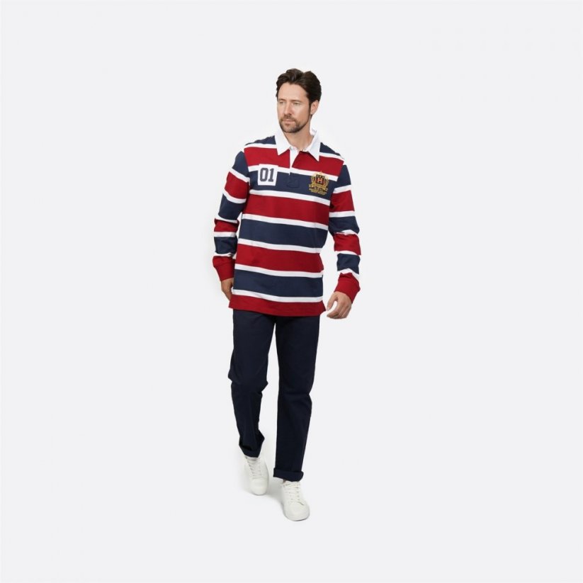 Howick Howick Long Sleeve Rugby Shirt Red Stripe
