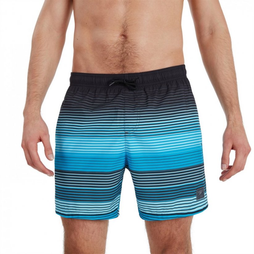 Speedo Stripe Water pánské šortky Black/Blue