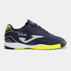 Joma Kids' Toledo Lace Up Indoor Football Boots Navy/White/Yllw