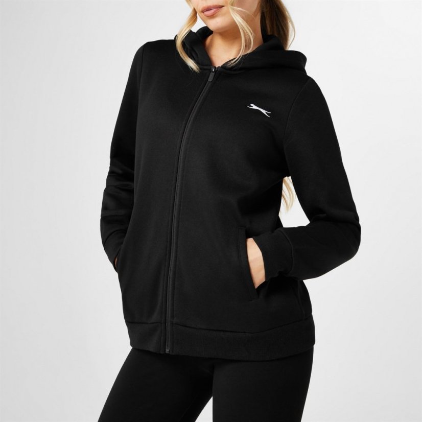 Slazenger Fitted Full Zip dámska mikina Black