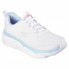 Skechers Max Cushioning Elite Low-Top Trainers Womens Wht/Bl/Pnk
