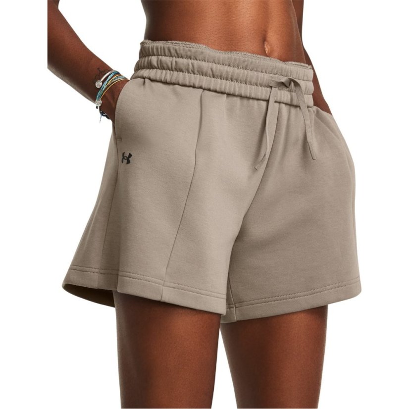 Under Armour Women's Fleece Performance Gym Shorts Brown