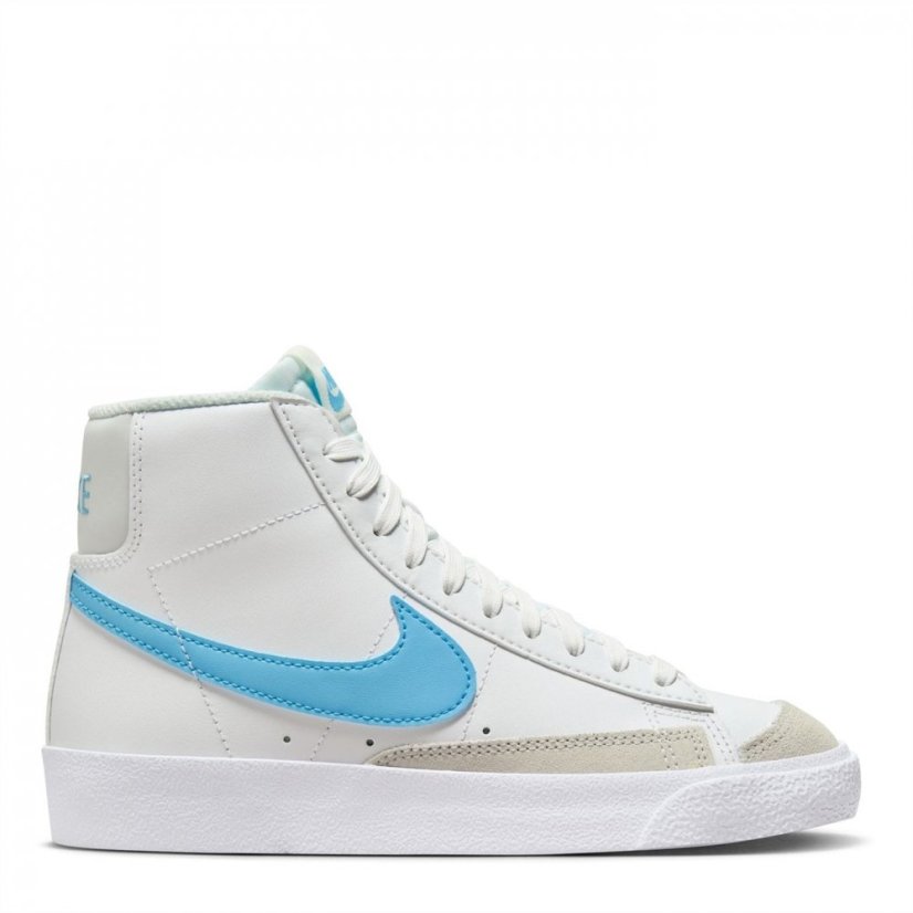 Nike Blazer Mid '77 Big Kids' Shoes White/Blue