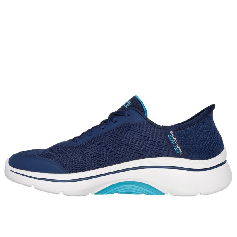 Skechers Go Walk Arch Fit 2.0 - Valenc Slip On Trainers Womens Navy/Aqua