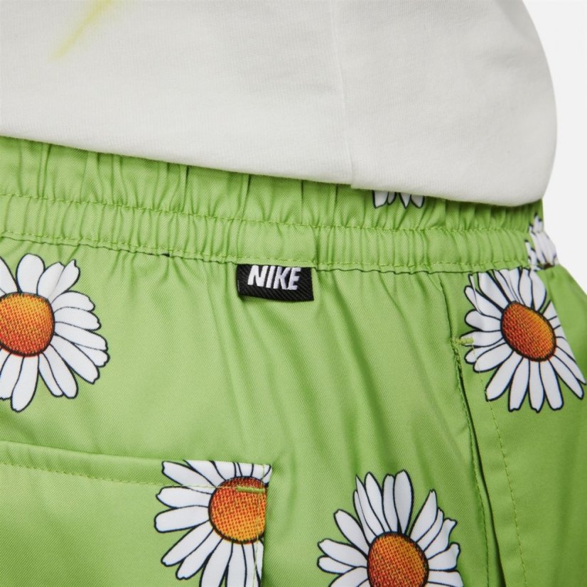 Nike AOP Flow Board Shorts Mens Green/White