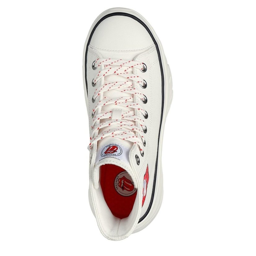 Skechers Funky Street High-Top Trainers Womens White/Red