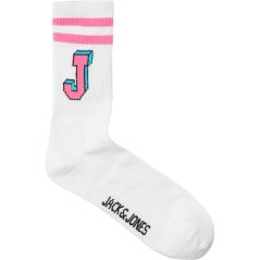 Jack and Jones Men's JJ Tennis Crew Socks White