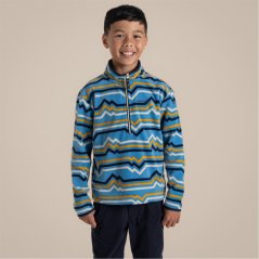 Craghoppers Unisex Kids' Bachas Quarter Zip Fleece BrightSkyPrt