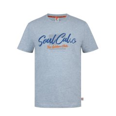 SoulCal Graphic Print T-Shirt Men’s Grey Marl Llogo