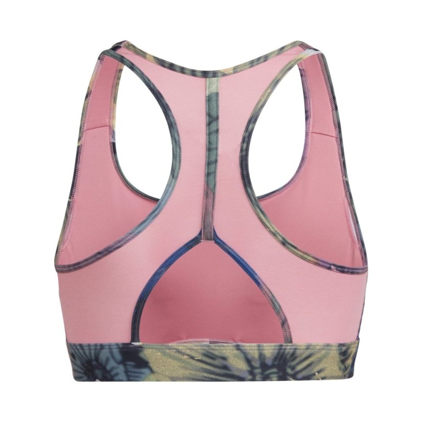 adidas Powerreact Training Medium-Support Allover Print Bra Ld99 Multi